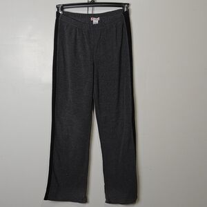 Men's Dark Gray Sweatpants with Black Side Stripes